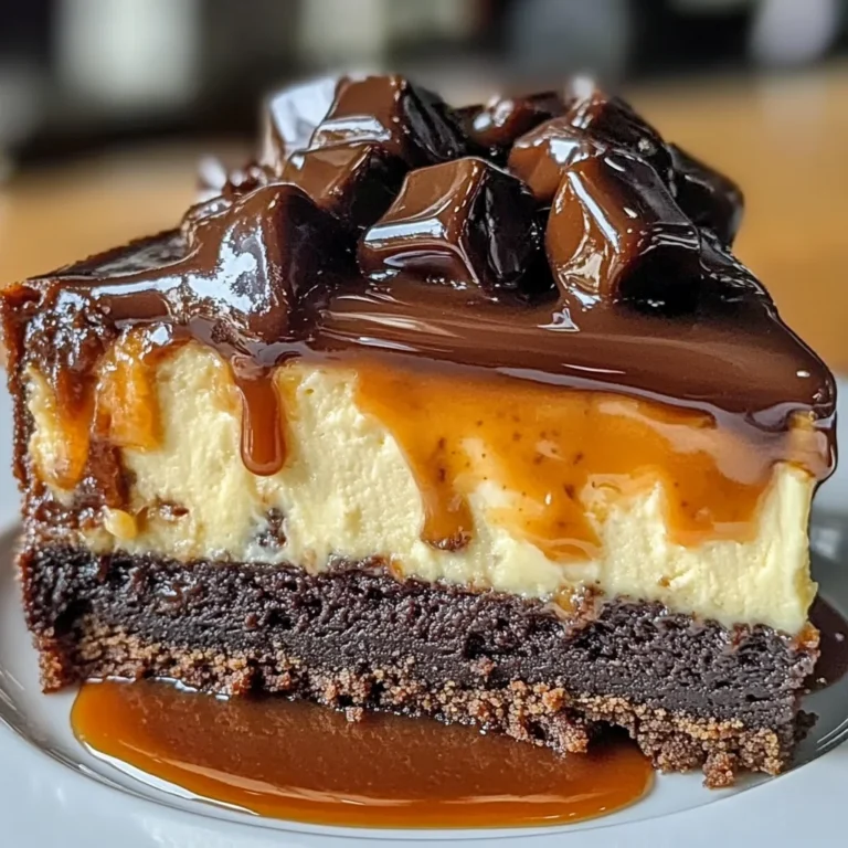 Caramel Brownie Cheesecake