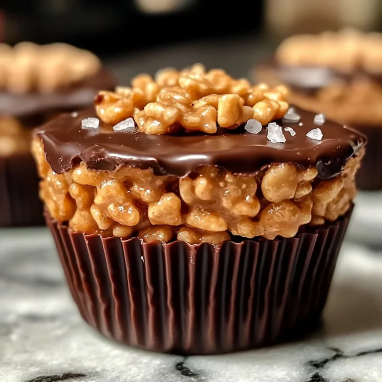 Chocolate Peanut Butter Rice Krispie Cups