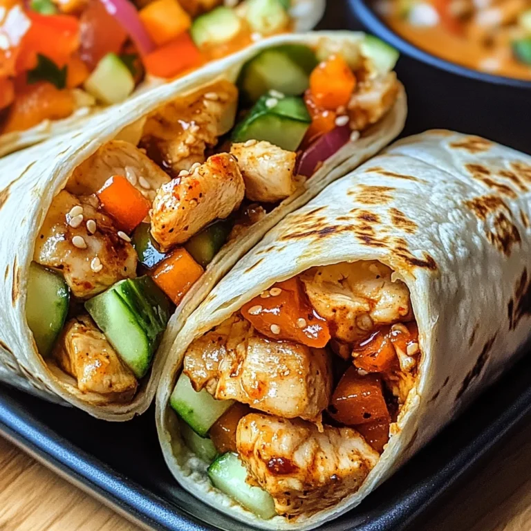 Firecracker Chicken Wraps