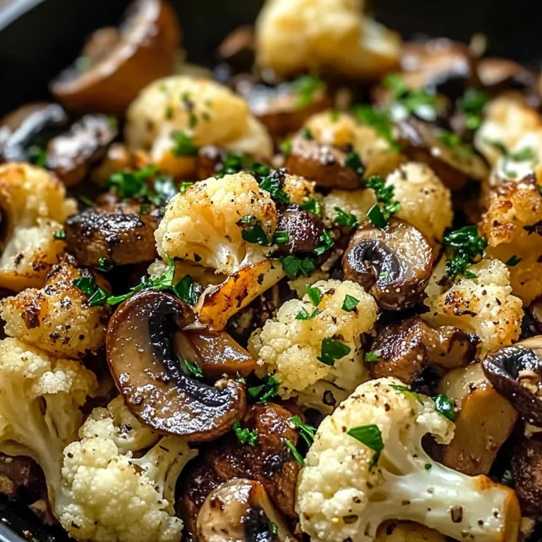 Garlic Cauliflower Mushroom Skillet: Quick & Delicious Dish