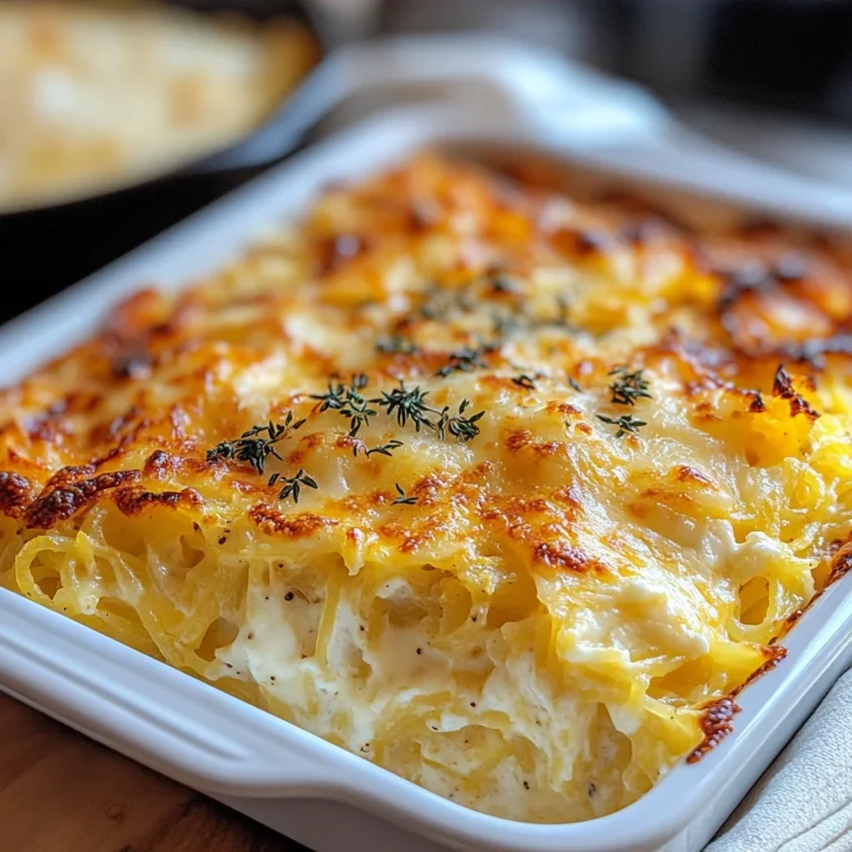 Healthy Spaghetti Squash Au Gratin