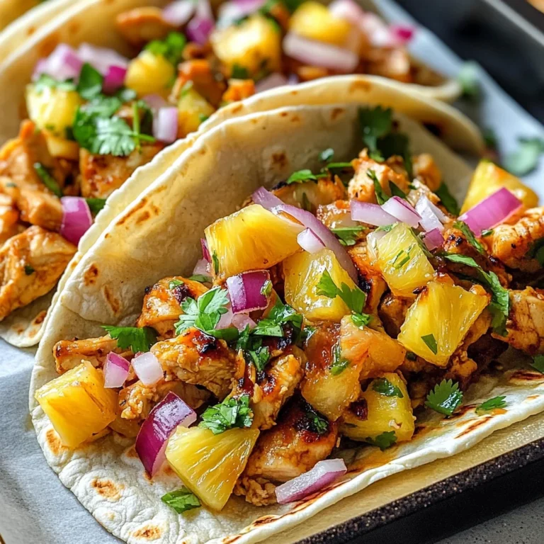 Pineapple Chicken Tacos