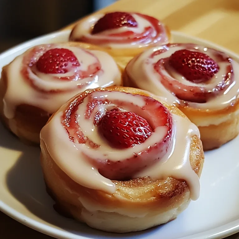 Strawberry Cheesecake Cinnabon Rolls