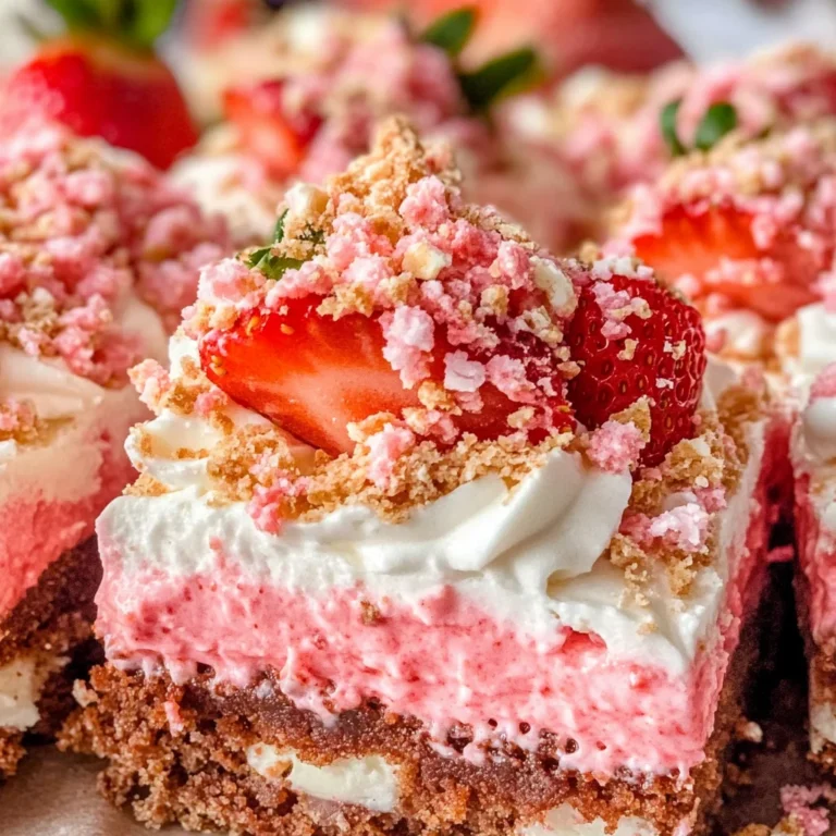 Strawberry Crunch Brownies