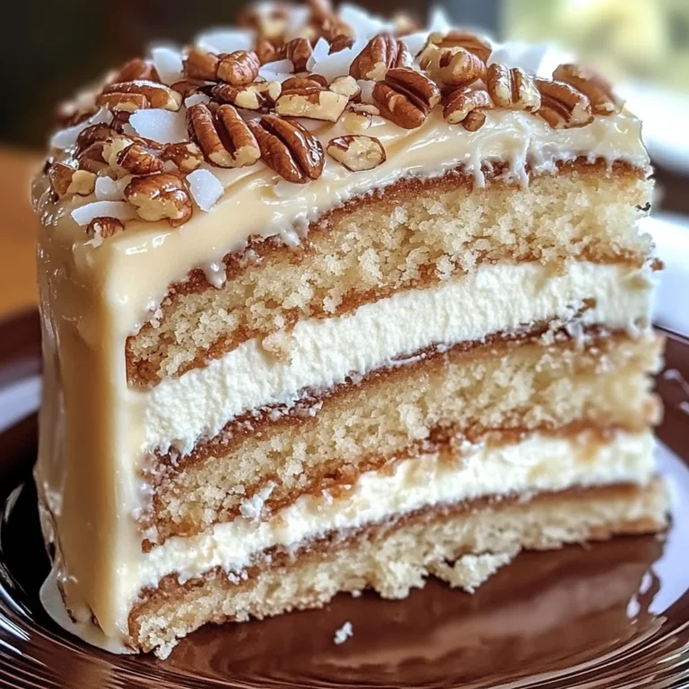 White German Chocolate Cake with Cheesecake Center