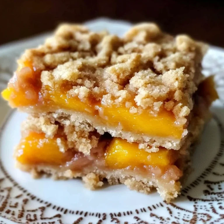 gluten free vegan peach crumb bars